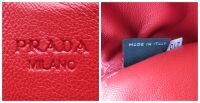 Prada Medium Tech Sleeve in Red Soft Saffiano Leather