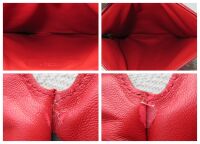 Prada Medium Tech Sleeve in Red Soft Saffiano Leather