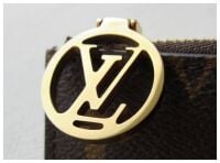 Louis Vuitton Romy Card Holder Zip Coin Purse in Monogram Metallic Gold