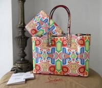Christian Louboutin Cabata Small Tote in Tivoli Multicolor Patent Leather