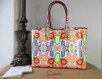 Christian Louboutin Cabata Small Tote in Tivoli Multicolor Patent Leather