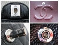 Chanel Timeless Classic Medium 2.55 Double Flap in Black Caviar with Silver