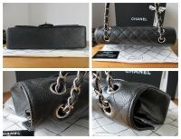 Chanel Timeless Classic Medium 2.55 Double Flap in Black Caviar with Silver