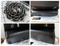 Chanel Timeless Classic Medium 2.55 Double Flap in Black Caviar with Silver