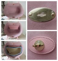 Mulberry Bayswater Shoulder Tote in Powder Rose Small Classic Grain