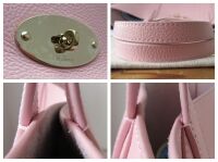 Mulberry Bayswater Shoulder Tote in Powder Rose Small Classic Grain