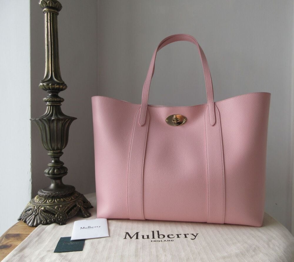 Mulberry Bayswater Shoulder Tote in Powder Rose Small Classic Grain