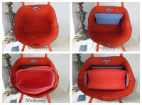 Mulberry Bayswater Shoulder Tote in Cornflower Blue Small Classic Grain