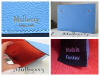 Mulberry Bayswater Shoulder Tote in Cornflower Blue Small Classic Grain