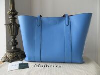 Mulberry Bayswater Shoulder Tote in Cornflower Blue Small Classic Grain