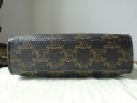 Celine Mini Vertical Cabas Two Way Tote Bag in Triomphe Canvas & Calfskin