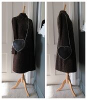 Stella McCartney Falabella Heart Shoulder Bag in Black Vegan Leather