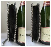 Stella McCartney Falabella Heart Shoulder Bag in Black Vegan Leather