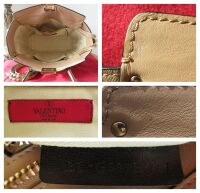 Valentino Garavani Rockstud Medium Tote in Smooth Nude Beige Calfskin