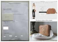 Gucci Soho Disco Crossbody Shoulder Bag in Camelia Rose Beige Pebbled Calfs