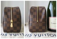 Louis Vuitton Zipped Toiletry 25 Bag Trousse Wash Case in Damier Ebene - As