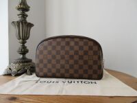 Louis Vuitton Zipped Toiletry 25 Bag Trousse Wash Case in Damier Ebene - As