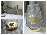 Prada Re-Edition 2005 in Ardesia Grey Saffiano Lux Leather - New
