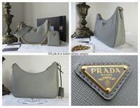Prada Re-Edition 2005 in Ardesia Grey Saffiano Lux Leather - New