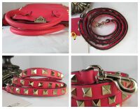 Valentino Garavani Rockstud Medium Tote in Hot Pink Smooth Calfskin