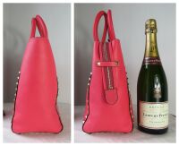 Valentino Garavani Rockstud Medium Tote in Hot Pink Smooth Calfskin