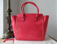 Valentino Garavani Rockstud Medium Tote in Hot Pink Smooth Calfskin