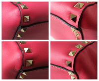 Valentino Garavani Rockstud Medium Tote in Hot Pink Smooth Calfskin