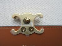 Celine Long Card Coin Holder Wallet in Triomphe Canvas Tan Cuir - New