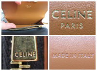 Celine Long Card Coin Holder Wallet in Triomphe Canvas Tan Cuir - New