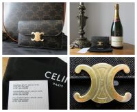 Celine Long Card Coin Holder Wallet in Triomphe Canvas Tan Cuir - New