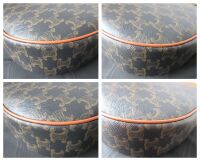 Celine Small Heloise in Triomphe Canvas and Tan Cuir Calfskin - New