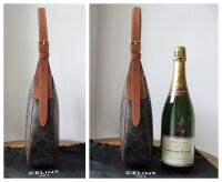 Celine Small Heloise in Triomphe Canvas and Tan Cuir Calfskin - New