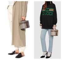 Gucci Ophidia Top Handle Vanity Case Cosmetic Toiletry Case in GG Supreme