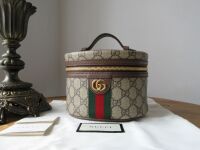 Gucci Ophidia Top Handle Vanity Case Cosmetic Toiletry Case in GG Supreme