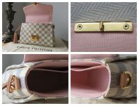Louis Vuitton Croisette in Damier Azur Rose Ballerine