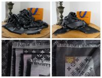 Louis Vuitton Monogram Shine Ch&Atilde;&cent;le Shawl in Black