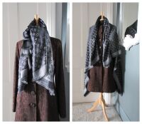 Louis Vuitton Monogram Shine Ch&Atilde;&cent;le Shawl in Black