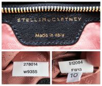 Stella McCartney Falabella Foldover Clutch Bag in Black Vegan Leather