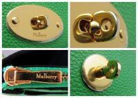 Mulberry Medium Darley in Grass Green Small Classic Grain Leather