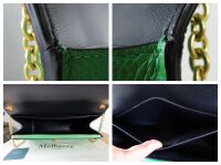 Mulberry Medium Darley in Grass Green Small Classic Grain Leather