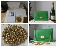 Mulberry Medium Darley in Grass Green Small Classic Grain Leather