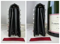 Valentino Garavani Rockstud Small Chain Shoulder Bag in Black Grained Calfs