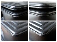 Chanel Medium Boy Bag in Black Calfskin with Aged Gold Hardware