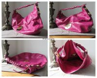 Mulberry Large Daria Hobo in Cerise Pink Glossy Ostrich Leather