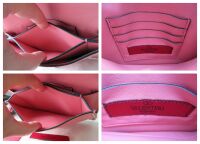 Valentino Garavani Micro Rockstud Small Turnlock Pochette in Rose Pink Smoo