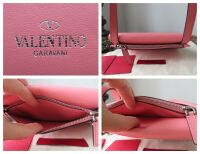 Valentino Garavani Micro Rockstud Small Turnlock Pochette in Rose Pink Smoo