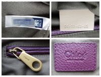 Chlo&Atilde;&copy; Marcie Medium Double Carry Bag in Intense Violine Violet Purple Grain