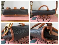 Mulberry & Acne Studios Messenger in Black Scotchgrain with Smooth Tan Leat