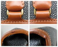 Mulberry & Acne Studios Messenger in Black Scotchgrain with Smooth Tan Leat