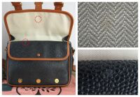 Mulberry & Acne Studios Messenger in Black Scotchgrain with Smooth Tan Leat